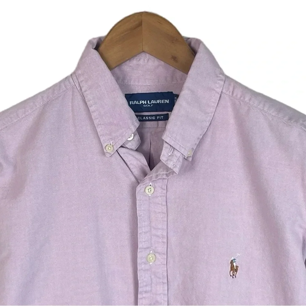 BF1255 Men’s Polo Ralph Lauren Golf Classic Fit Sea Pines Open Button Shirt M